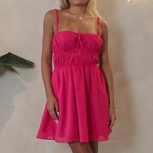 Steve Madden Heather Hot Pink Mini Dress Size Medium